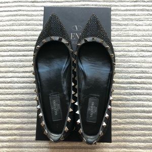 Authentic Valentino stud flat